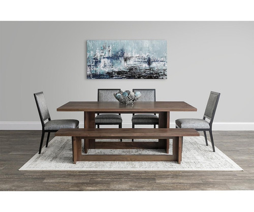Sophia Dining Table, with Sophia bench and Sophia side chair