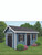 Deluxe Painted Wood A-Frame Shed