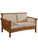 Highback Slat Loveseat