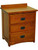 American Mission 3-Drawer Nightstand with Pullout 8X-1131