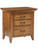 Canterbury Shaker 3-Drawer Nightstand 7X-4009