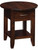 Barrington Oval Top Table w/Shelf BR-1375-S