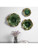 Abella Ceramic Wall Decor, Green, S/3 4247