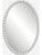 Serna Oval Mirror, White 9874