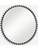 Taza Round Mirror, Distressed Black 9691