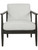 Brunei Accent Chair, White 23696