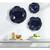 Abella Ceramic Wall Decor, Cobalt, S/3