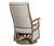 Back view of Amish-built Sierra high back swivel glider in soft fabric upholstery with headrest – handcrafted nursery furniture by Affinity Furniture