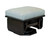 Amish Mission Swivel Gliding Ottoman with Solid Sides MOP-222-SO, leather, fabric upholstery and decorative nail head options - pairs with Mission Swivel Glider MSPG-247-SO