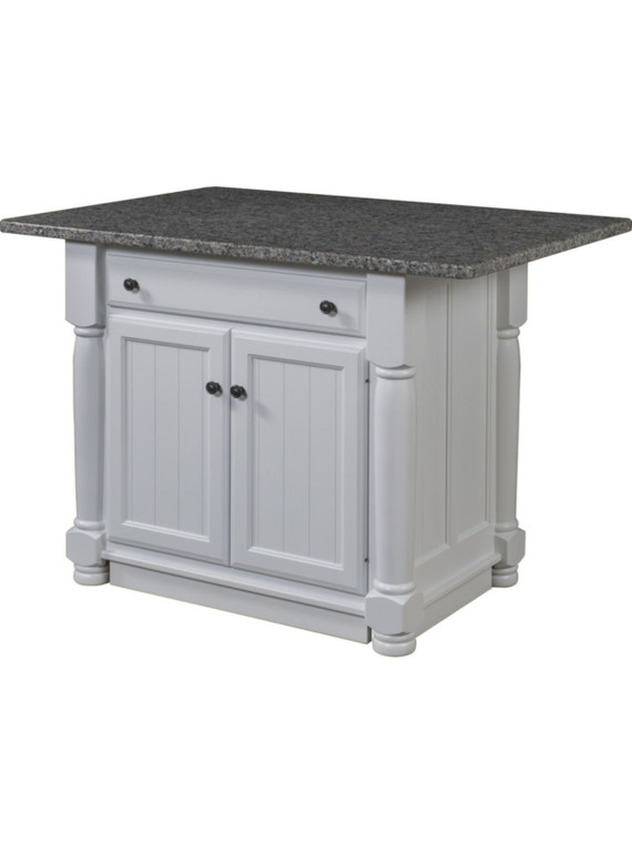 Jefferson City 2 Door 1 Drawer Turned Leg Kitchen Island