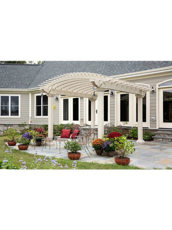 10 x 14 Arcadian White Vinyl Pergola Kit