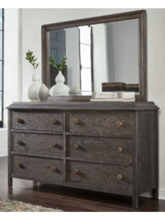 6 Drawer Dresser & Mirror 40002 & 40015