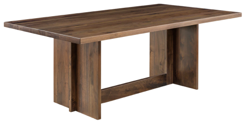 Amish-made Lancaster Legacy 913 Series Sophia dining table with solid 1¾-inch thick top profile, handcrafted in solid hardwood made in America
