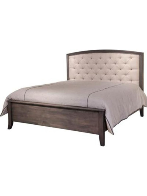 Cortland Ashvile Arch Bed with Upholstered Tufted Headboard by Yutzy