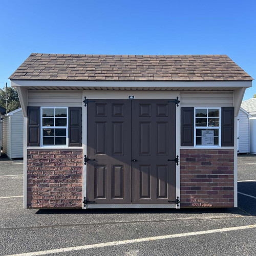 Save everyday on our 8x12 Standard Quaker Vinyl Storage Shed