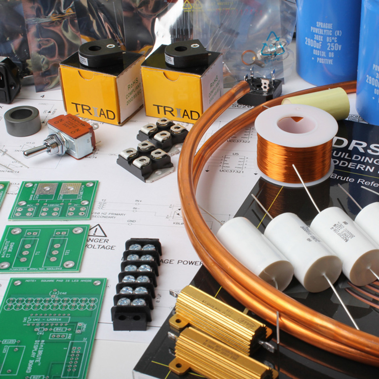 miniBrute DRSSTC Tesla Coil Kit - Eastern Voltage Research