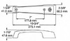 (A5-9a) Kason 1229 Non-locking handle Brushed chrome
