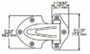 (D8-3) Kason 139 Surface Mount Hinge 1-1/8" Offset