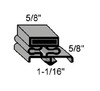 (J6-1) Beverage air 703-963D-03 Magnetic gasket