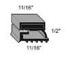 (M1-6) Traulsen 341-21461 Magnetic gasket