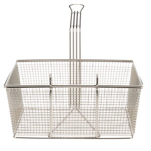 13 x 12 1/4 x 5 3/8 Fryer Basket with Front Hook