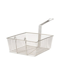 13 x 12 1/4 x 5 3/8 Fryer Basket with Front Hook