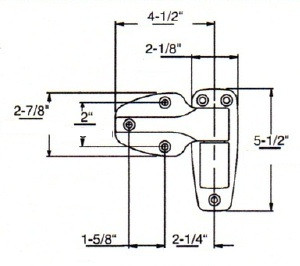 (A8-1) Kason 1246 Hinge Flush