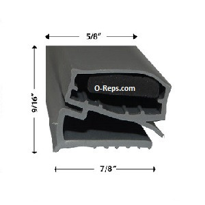 (C82b) Brown 136 Door gasket