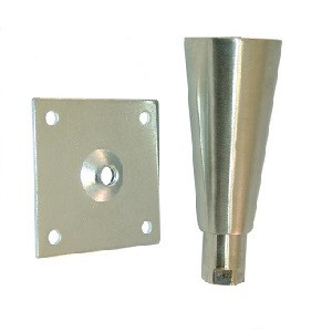 (Y4-6) Plate mount 6" leg 3-1/2" sq. (1/2 - 13 x 3/4" stud)