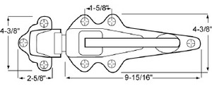 (A5-1) Kason 53 latch 7/8 to 1-5/8 offset