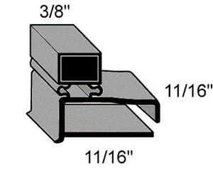 (I7-8) Magnetic MG016-8 Gasket material 8' strip