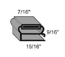 (I8-5) Magnetic P11026-8 Gasket material 8' strip