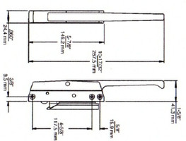 (D3-6) Kason 172 Latch w/strike