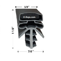 (C8-2f) Brown 136JC Door gasket