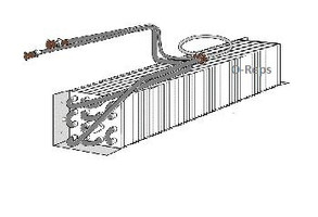 (H3-1) Perlick 62910EP Evaporator coil