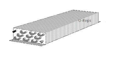 (I3-6) True 800202 Evaporator coil