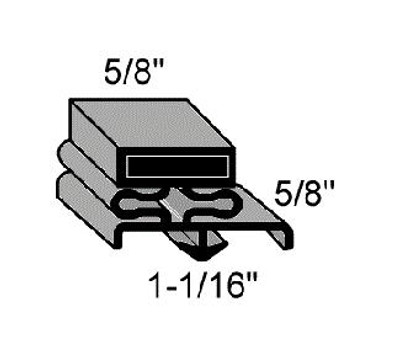 (J5-6) Beverage air 703-963D-09 Magnetic gasket