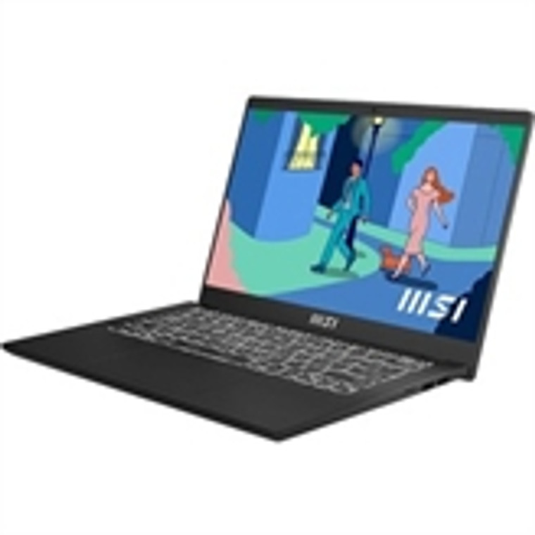 MSI Modern 14 Modern 14 C12M-033 14" Notebook - Full HD - 1920 x 1080 - Intel Core i3 12th Gen i3-1215U 1.20 GHz - 8 GB Total RAM - 512 GB SSD - Classic Black