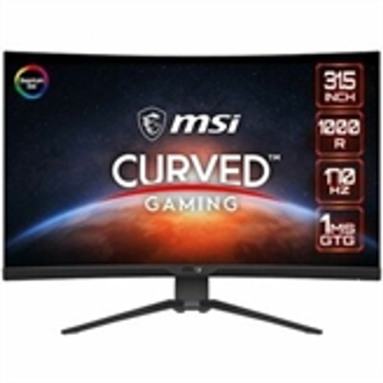 MSI MAG325CQRFQD 31.5" WQHD Curved Screen Gaming LCD Monitor - 16:9