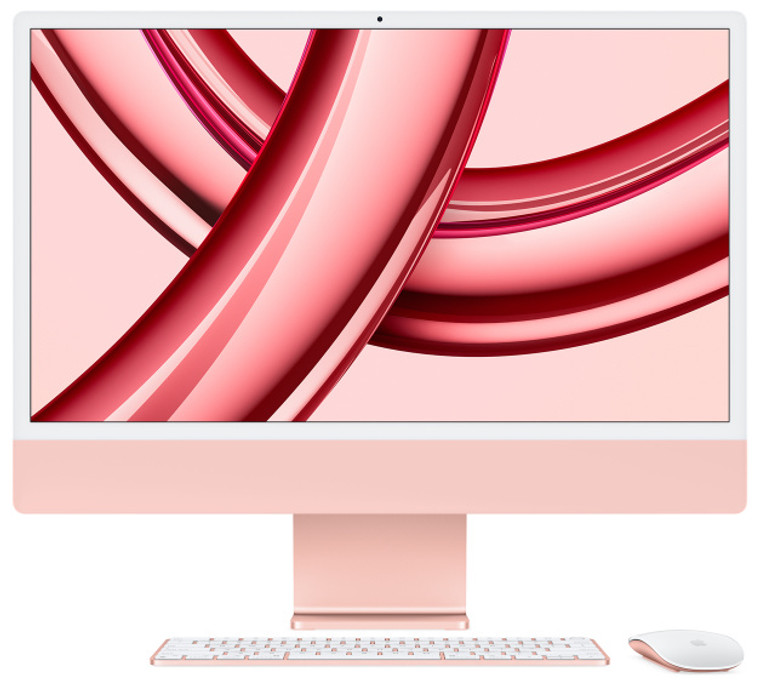 24-inch iMac Retina 4.5K Display M3 Chip with 8-Core CPU and 10-Core GPU 8GB/512GB SSD Magic Keyboard with Touch ID (English) Pink - November 2023