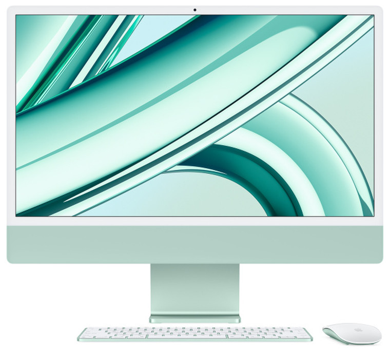 24-inch iMac Retina 4.5K Display M3 Chip with 8-Core CPU and 8-Core GPU 8GB/256GB SSD Magic Keyboard (English) Green - November 2023