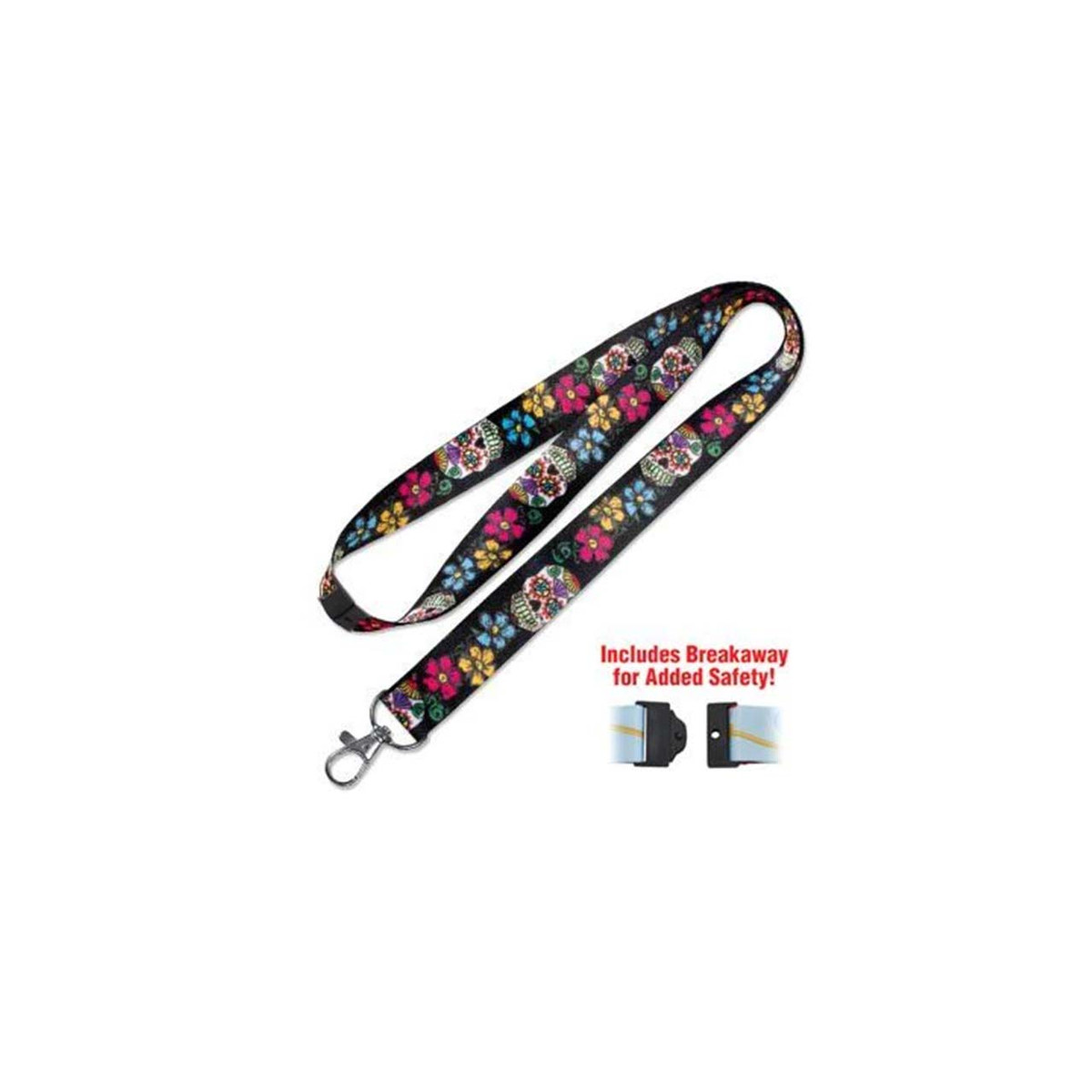 LUC-C210, LANYARD - SUGAR SKULL