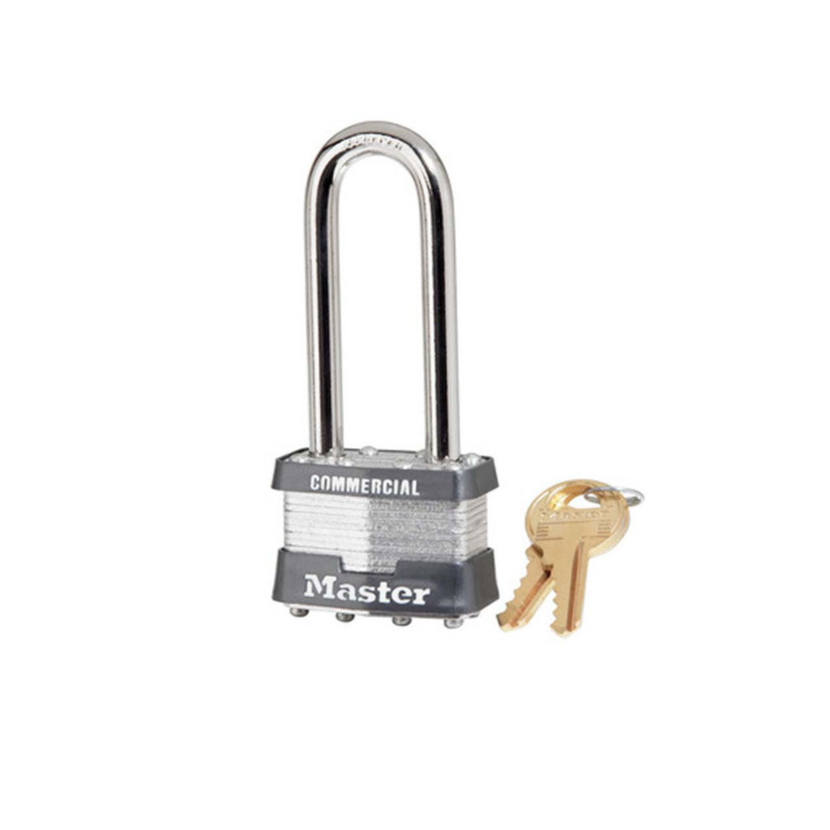 Master Lock 1LJKA-3758, Keyed Alike Laminated Steel Padlock, 1-3/4" Wide, 2-1/2" Shackle Length