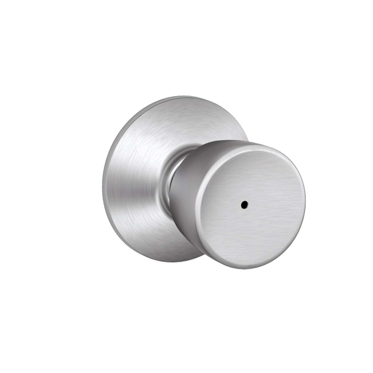 Schlage F40 Grade 3 Privacy Lock, Bell Knob, 626 Satin Chrome