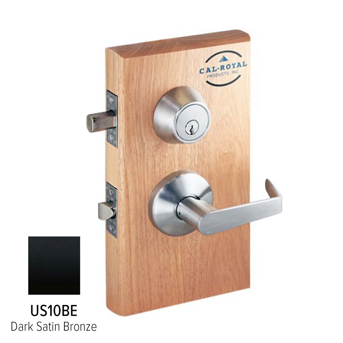 Cal Royal JHIL-30-10BE-238 Grade 2 Interconnected Lock, Single Locking Passage Lever, C Keyway, 2-3/4" Backset