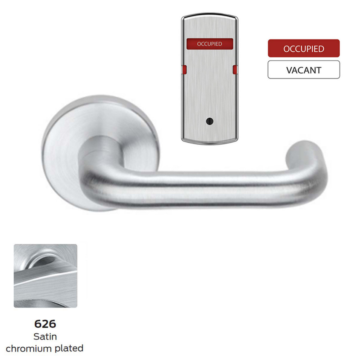 Schlage L9040-03A-626-OSOCC-L283-363, Privacy Mortise Lock