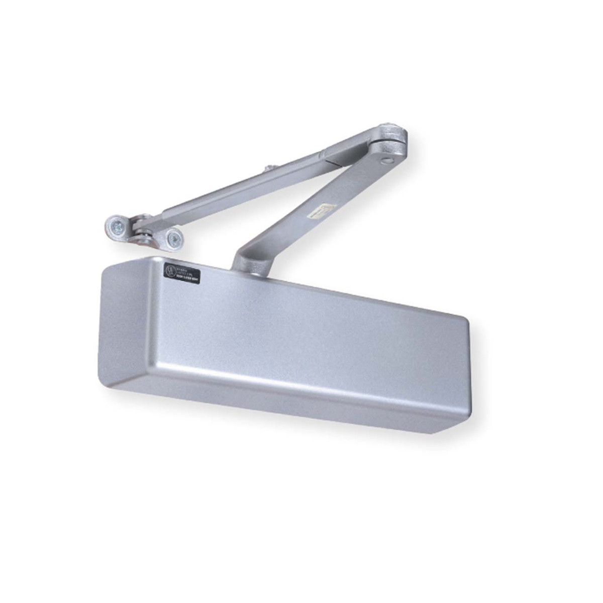 PLS DC1916-AL Maximum Duty Commercial Grade 1 Surface Mount Door Closer, Adjustable 1-6, Aluminum