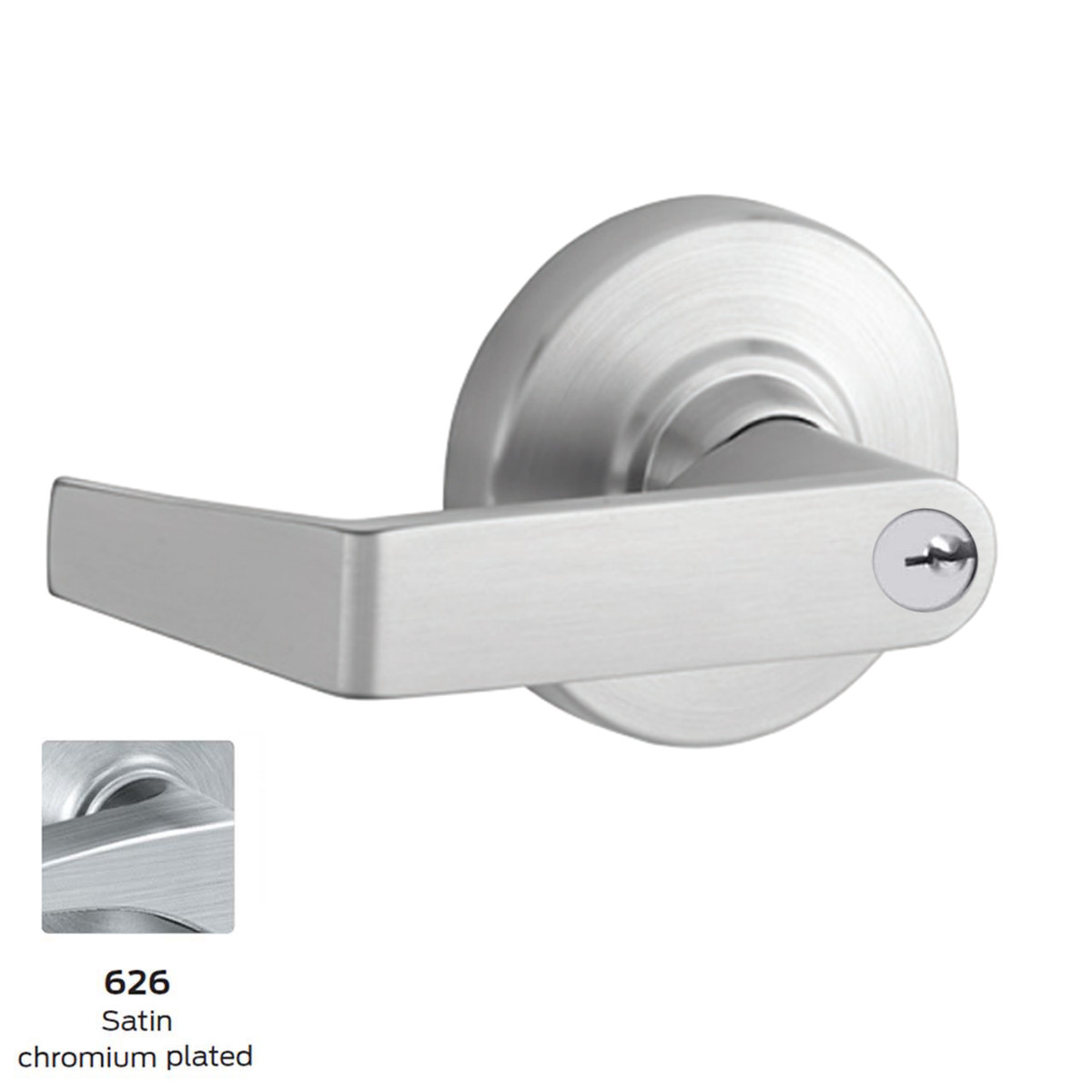 Schlage ND81 PD Grade 1 Accessible Storeroom Lock, C Keyway, Rhodes Lever, 2-3/4" Backset, 626