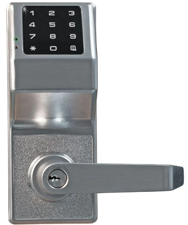 Alarm Lock TL2700 26D, Trilogy T2 Touch Sense Cylindrical Lock, EZ Touch Backlit Keypad, Satin Chrome