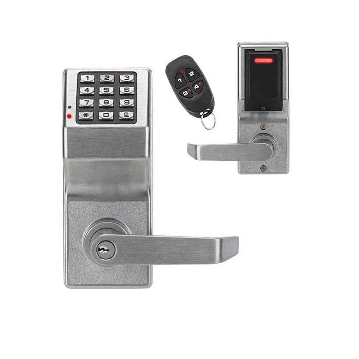 Alarm Lock DL2700LD-26D, Trilogy T2 Lock Down Feature Cylindrical Electronic Digital Keypad Lock, Satin Chrome